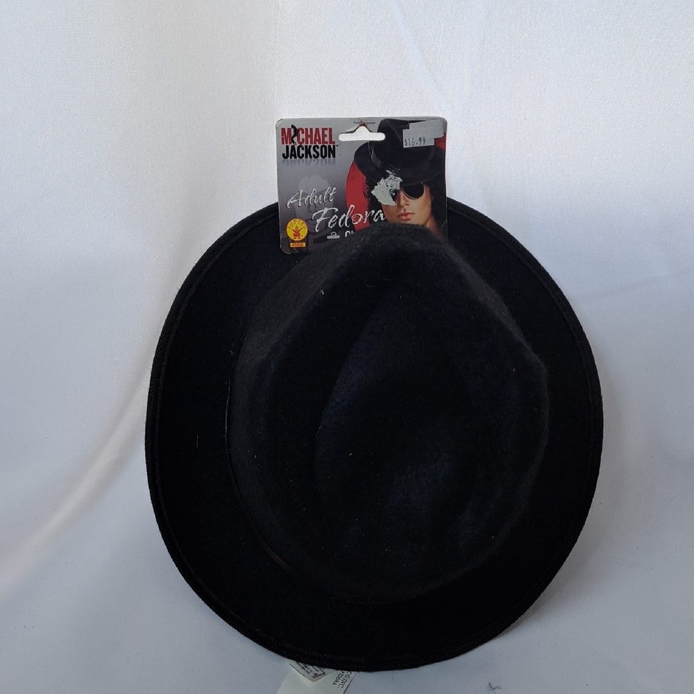 Classic Michael Jackson Themed Black Fedora Hat